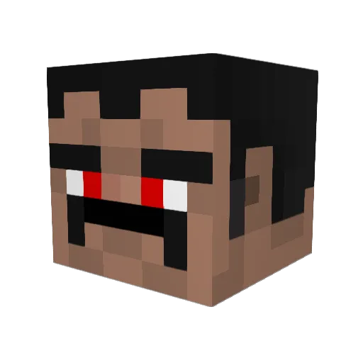 ksepelvaltimo Minecraft avatar head, 3D render