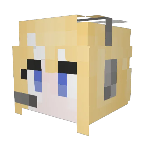 ksh2004 Minecraft avatar head, 3D render
