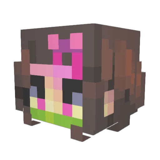 kshio2 Minecraft avatar head, 3D render