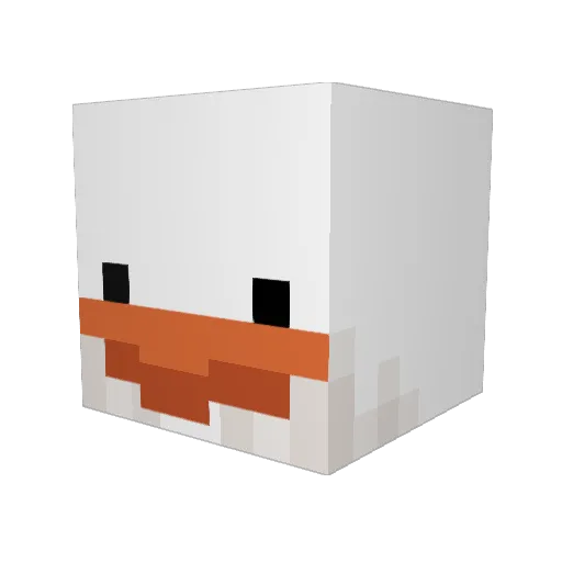 kshyns Minecraft avatar head, 3D render