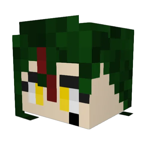 ksm3 Minecraft avatar head, 3D render