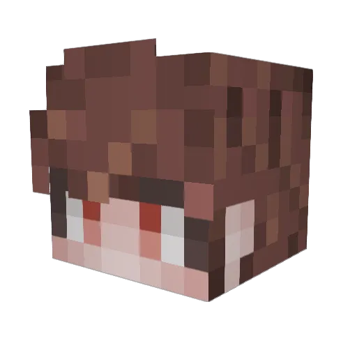 ksmksks Minecraft avatar head, 3D render