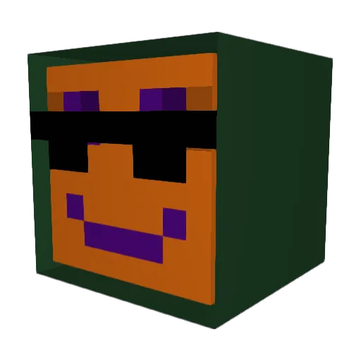 kspagetti Minecraft avatar head, 3D render