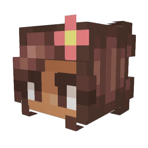 kspeck Minecraft avatar head, 3D render
