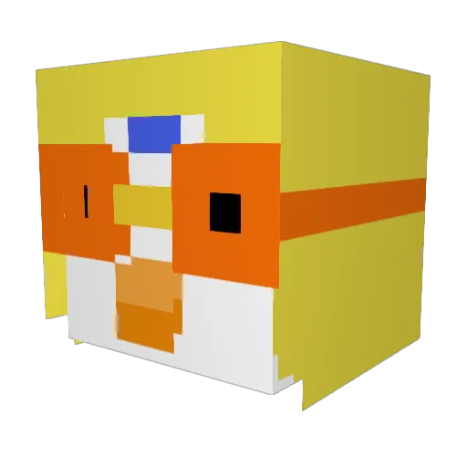 ksr09 Minecraft avatar head, 3D render