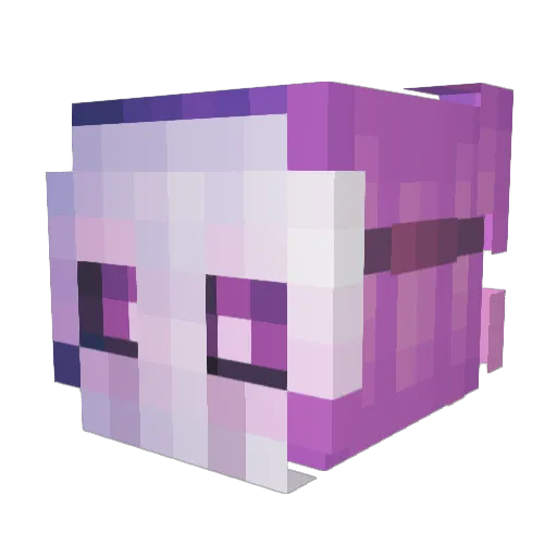 kssax Minecraft avatar head, 3D render