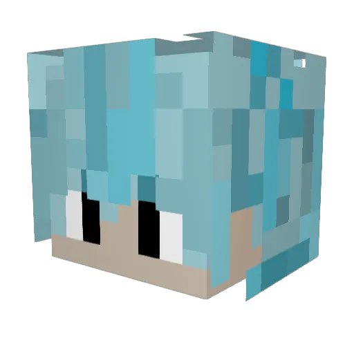ksshh_ Minecraft avatar head, 3D render