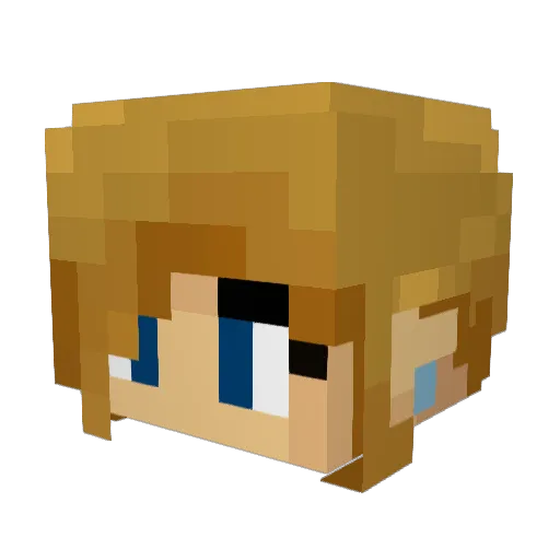 kstend Minecraft avatar head, 3D render
