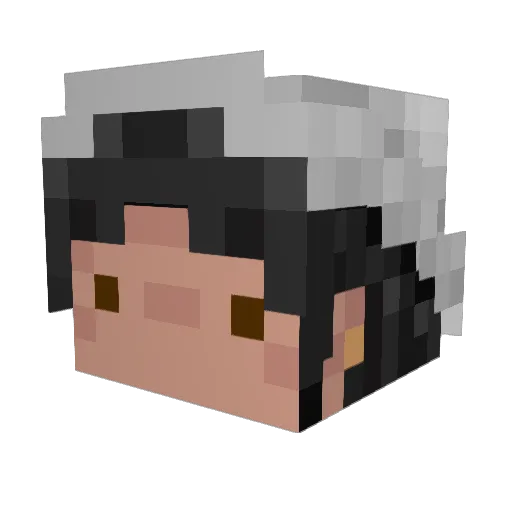 kstria Minecraft avatar head, 3D render