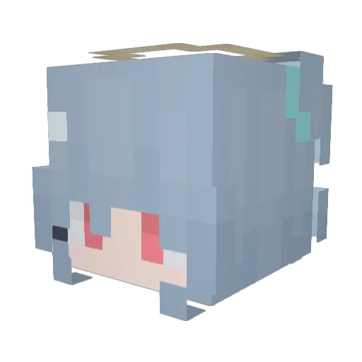 ksuc Minecraft avatar head, 3D render