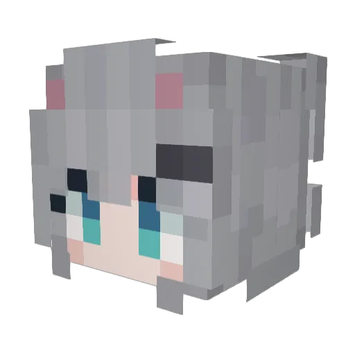 ksuss Minecraft avatar head, 3D render