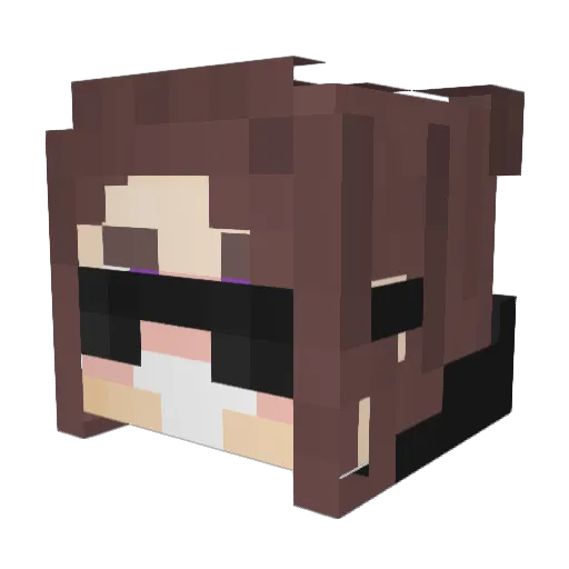 ksuxa1554 Minecraft avatar head, 3D render