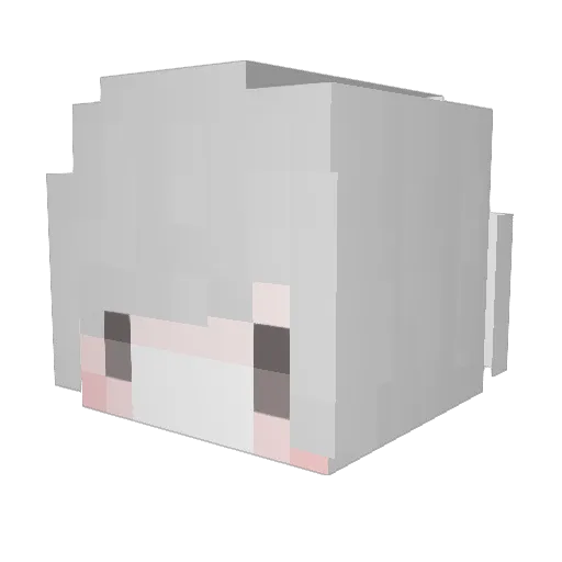 ksvkoko Minecraft avatar head, 3D render