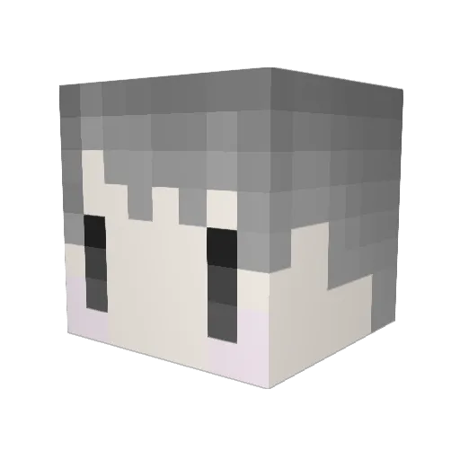 ksw01 Minecraft avatar head, 3D render