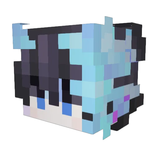 ksw332 Minecraft avatar head, 3D render