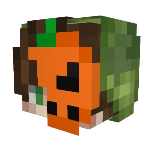 kswj Minecraft avatar head, 3D render