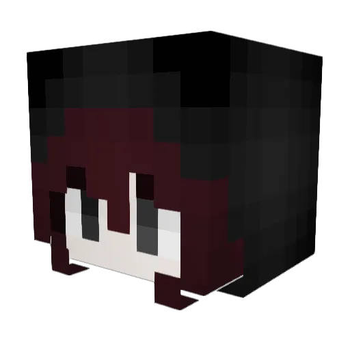 ksxwis Minecraft avatar head, 3D render