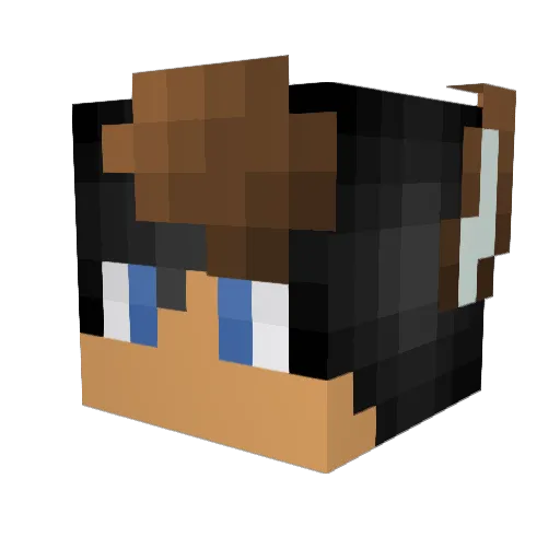 kszinchuk Minecraft avatar head, 3D render