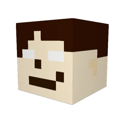 kt0848 Minecraft avatar head, 3D render