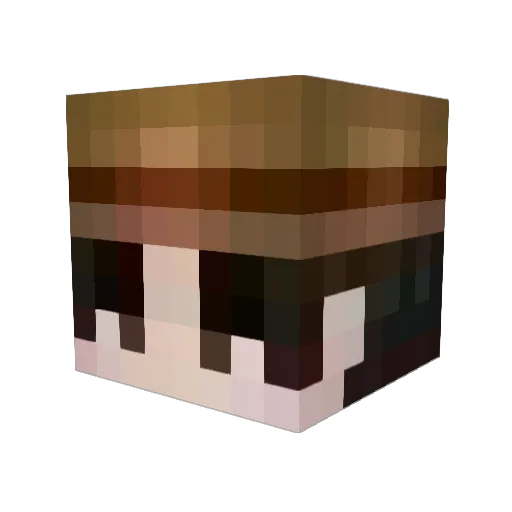 kt26h Minecraft avatar head, 3D render