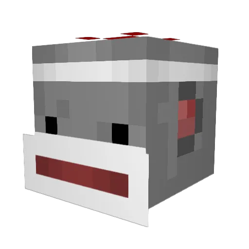 kt_games Minecraft avatar head, 3D render
