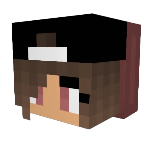 kt_tape Minecraft avatar head, 3D render