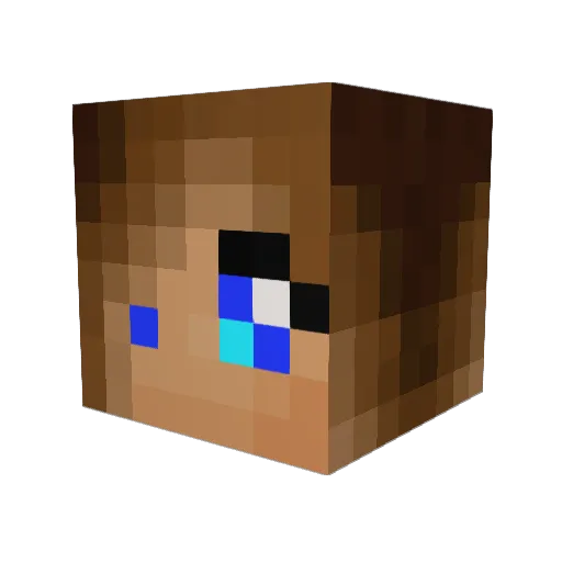 ktaylor107 Minecraft avatar head, 3D render