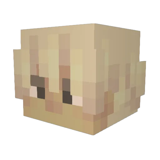 ktchb Minecraft avatar head, 3D render