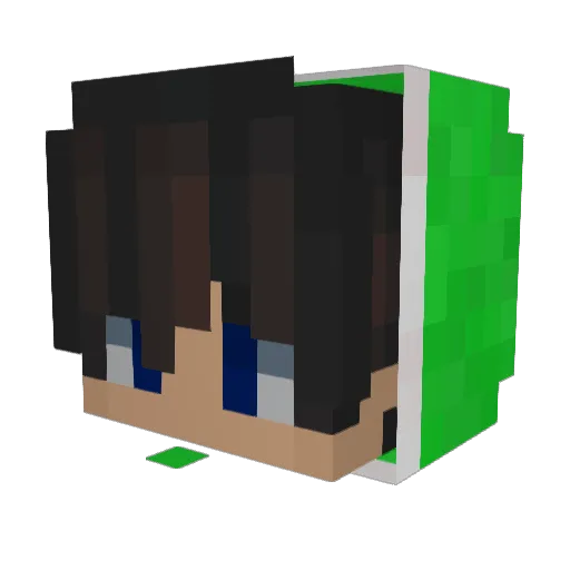 ktcmate Minecraft avatar head, 3D render