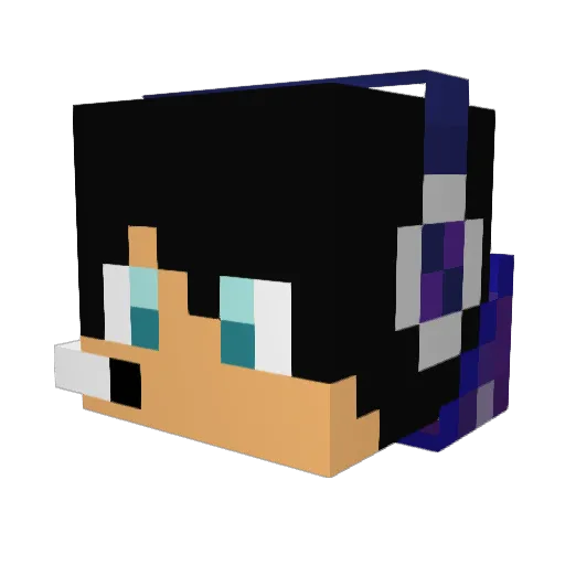 ktcommander Minecraft avatar head, 3D render
