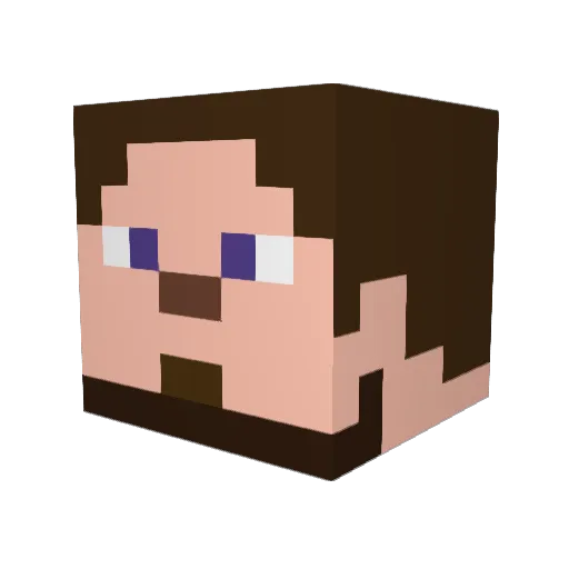 ktd_666 Minecraft avatar head, 3D render