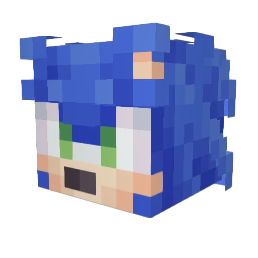 ktfy Minecraft avatar head, 3D render