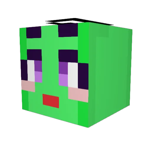 kthing Minecraft avatar head, 3D render