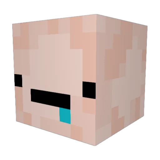 kthjn Minecraft avatar head, 3D render