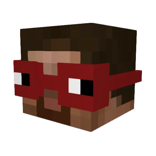 kthxbae Minecraft avatar head, 3D render