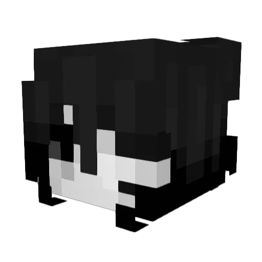 ktingm Minecraft avatar head, 3D render