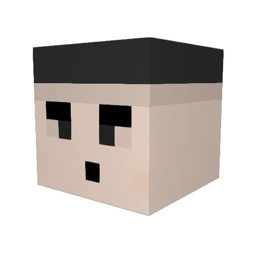 ktir Minecraft avatar head, 3D render