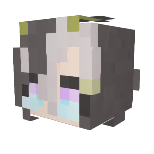 ktk_ktk Minecraft avatar head, 3D render