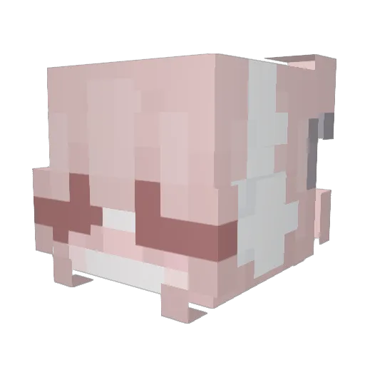 ktlyq Minecraft avatar head, 3D render