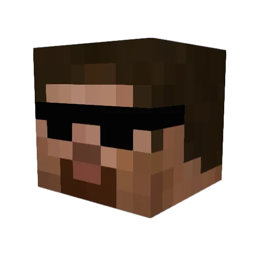 ktm19 Minecraft avatar head, 3D render