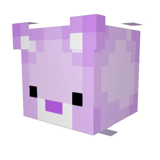 ktneif Minecraft avatar head, 3D render