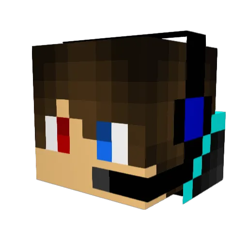 ktomoya1201 Minecraft avatar head, 3D render