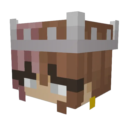 ktptx Minecraft avatar head, 3D render