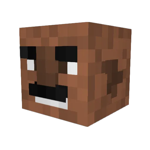 ktrainor Minecraft avatar head, 3D render