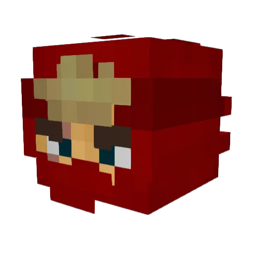 ktrbo Minecraft avatar head, 3D render