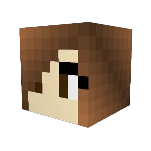 ktrhiann Minecraft avatar head, 3D render