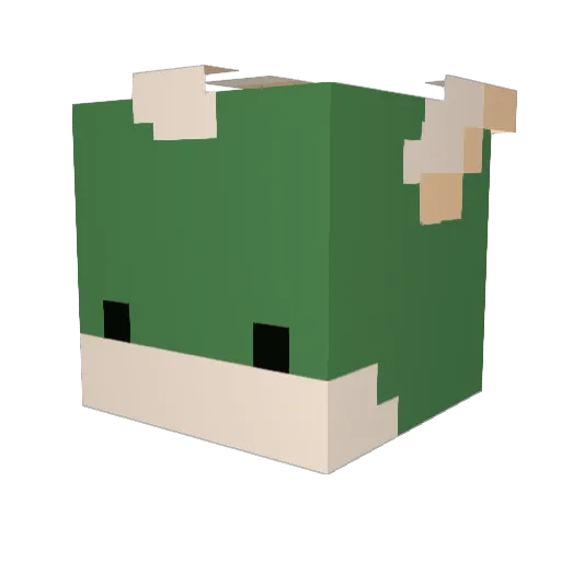 ktsky Minecraft avatar head, 3D render