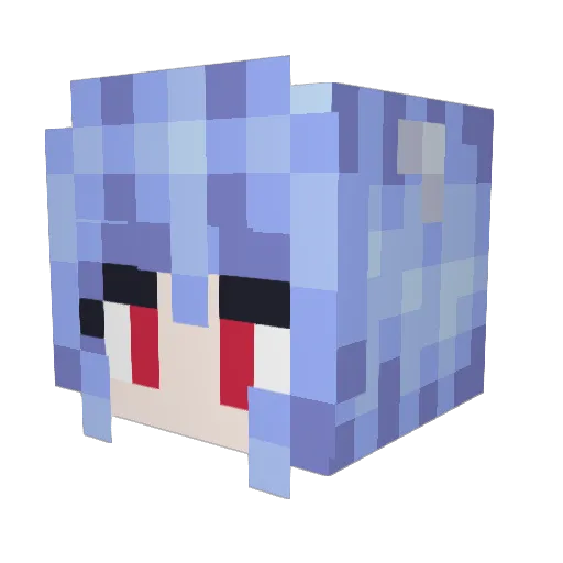 kttnmax Minecraft avatar head, 3D render