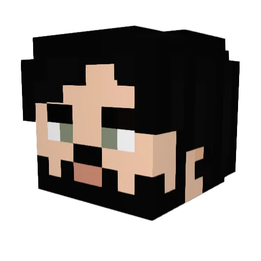 ktun666 Minecraft avatar head, 3D render