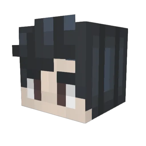 ktuna Minecraft avatar head, 3D render